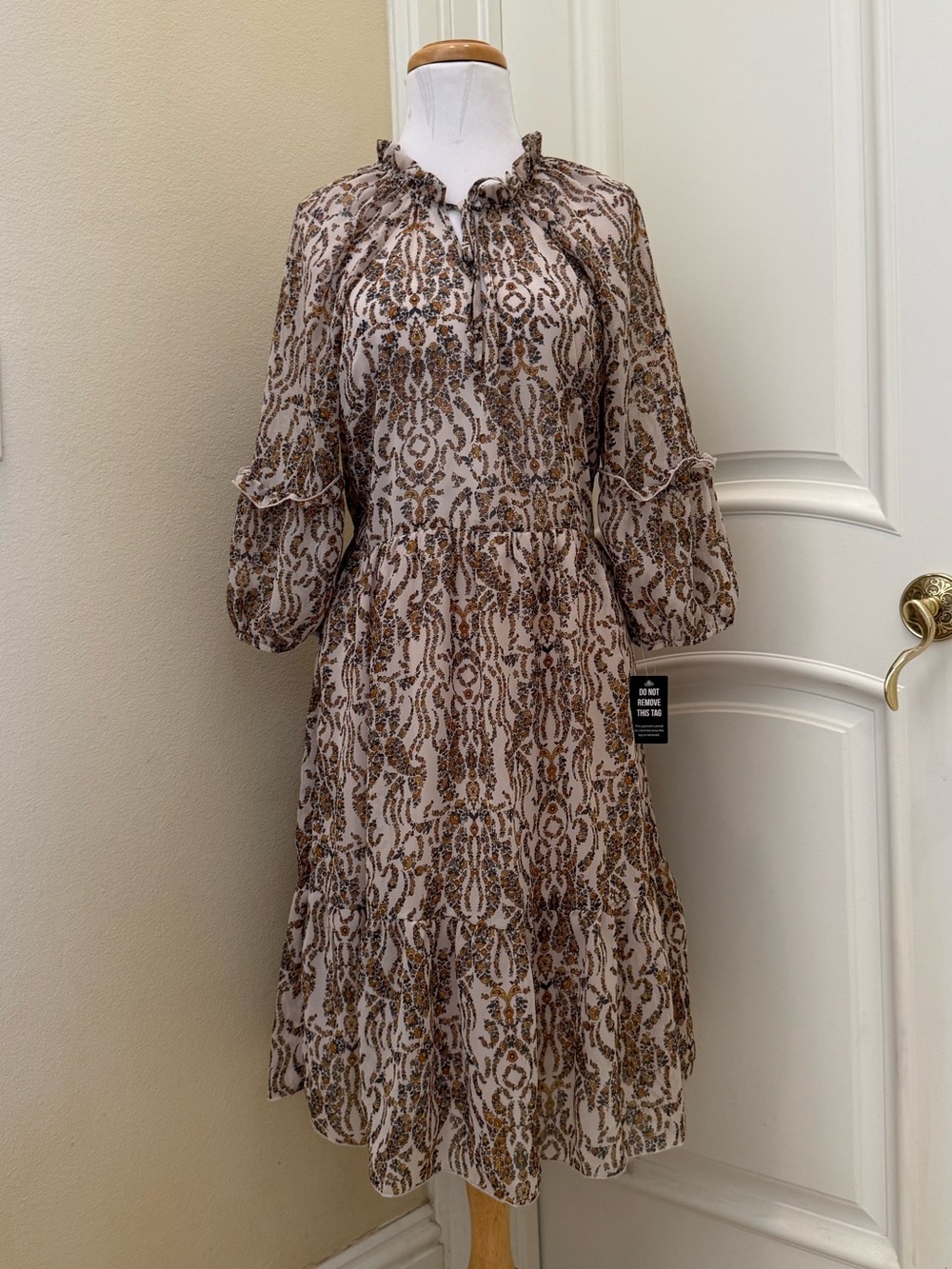 New - Kate & Lily tiny floral pattern boho style maxi dress